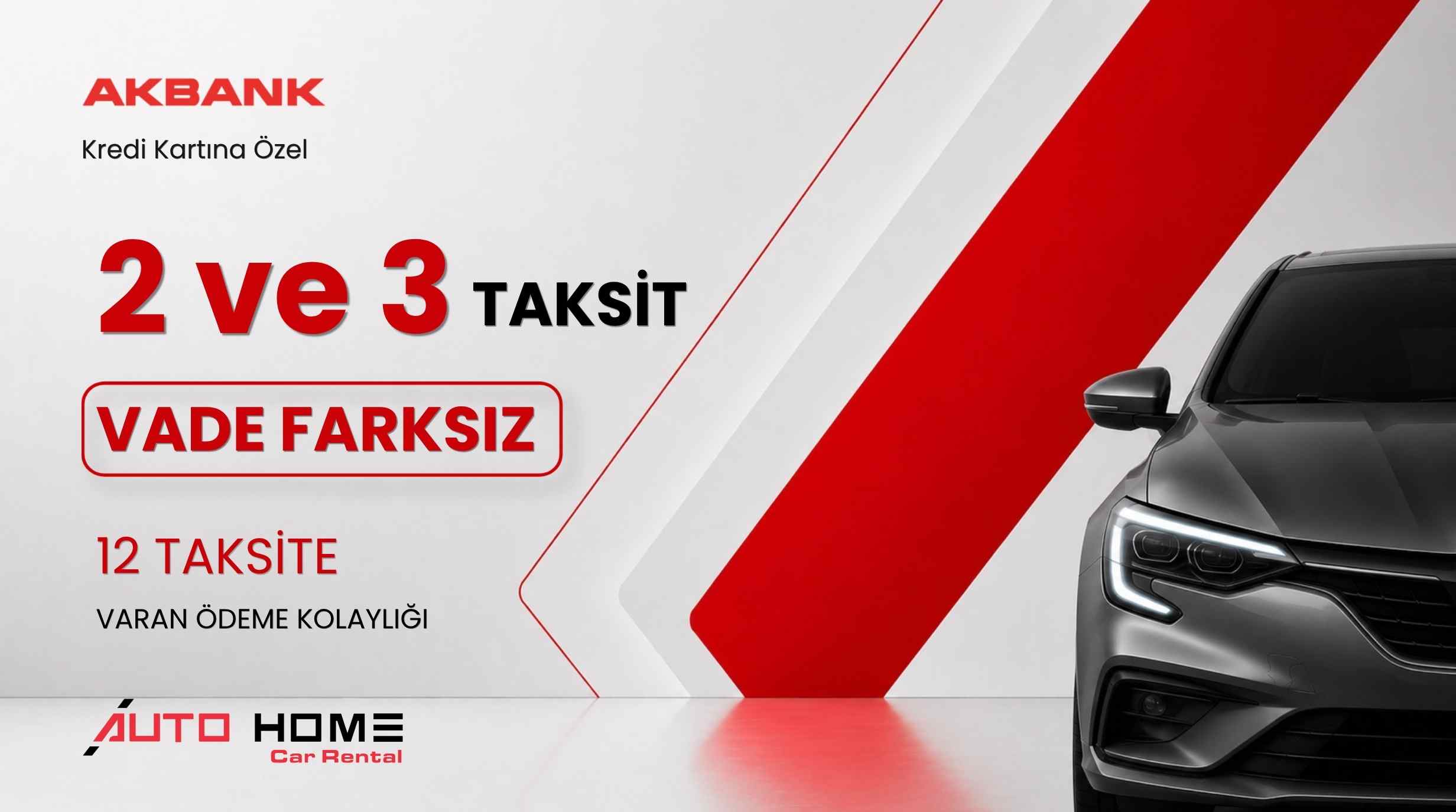 Akbank Kredi Kartına Özel: 2 ve 3 Taksitte Vade Farksız, 12 Aya Varan Taksit İmkânı !